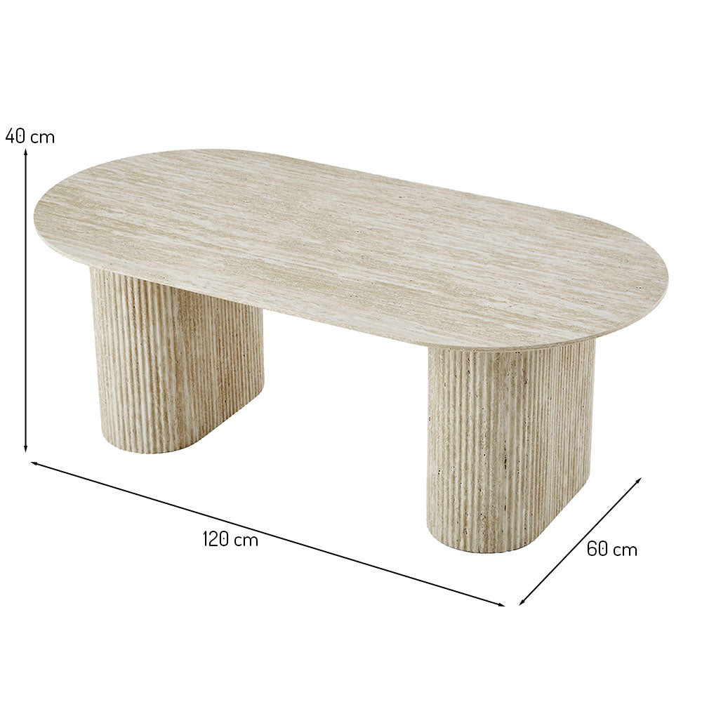Couchtisch Calais – Travertine