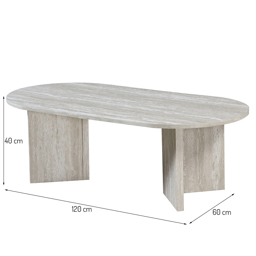 Couchtisch Kavarna – Hellgrau