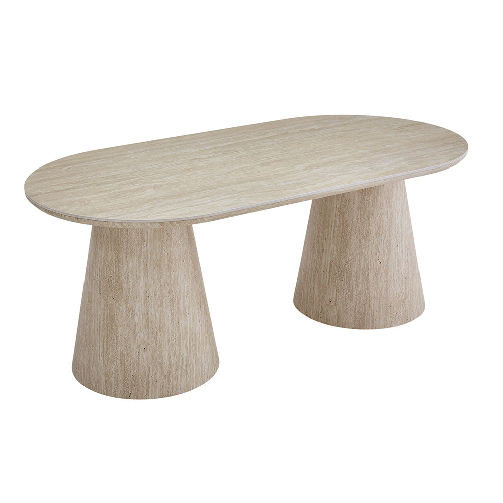 Esstisch Elvas – Keramik / Travertine