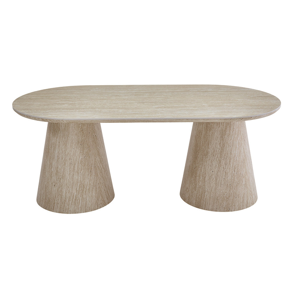 Esstisch Elvas – Keramik / Travertine
