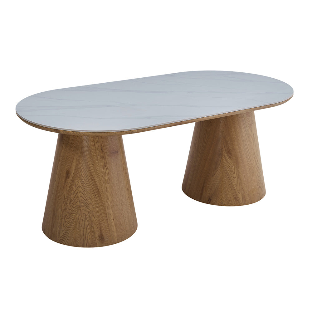 Esstisch Elvas – Keramik / Holz