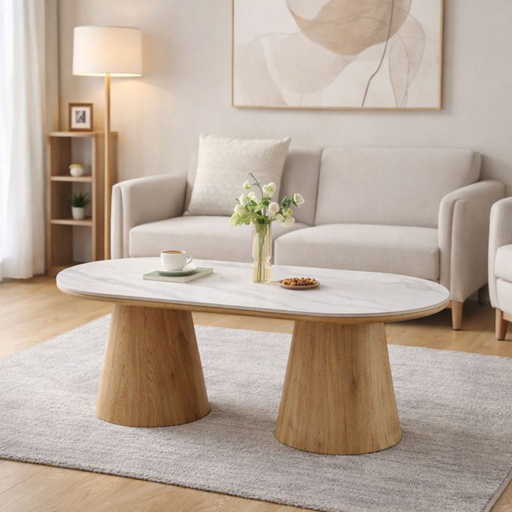 Couchtisch Elvas – Keramik / Holz