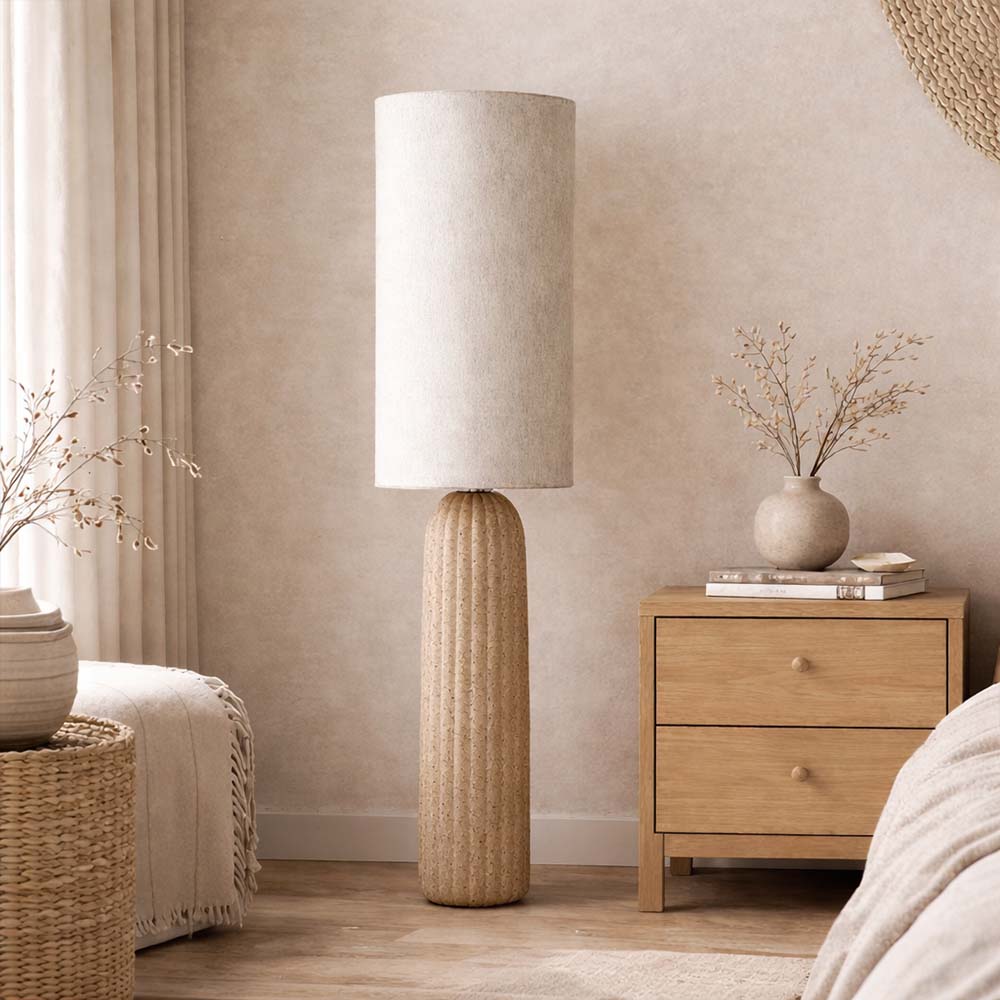 Stehlampe Mons - Beige