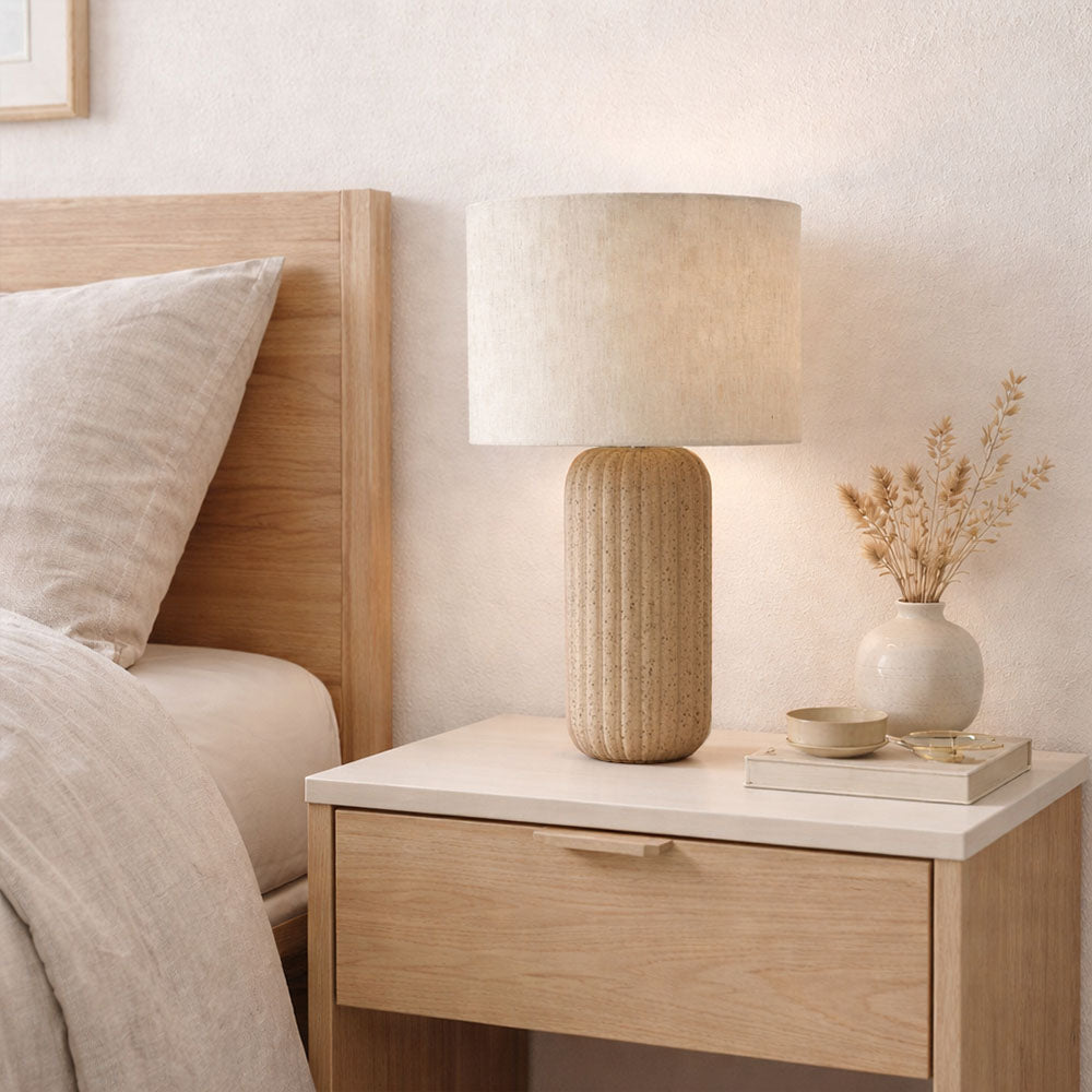 Tischlampe Mons - Beige
