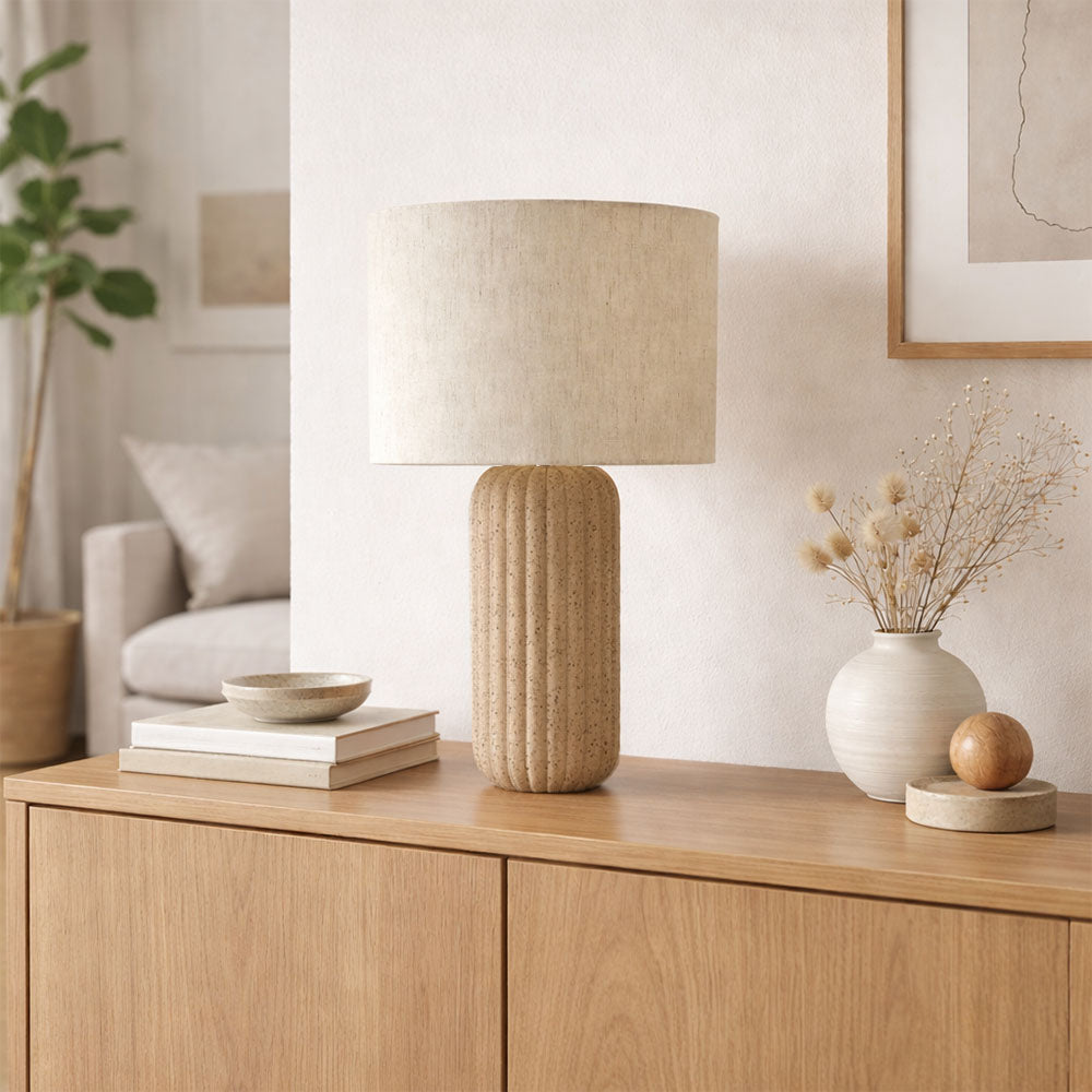 Tischlampe Mons - Beige