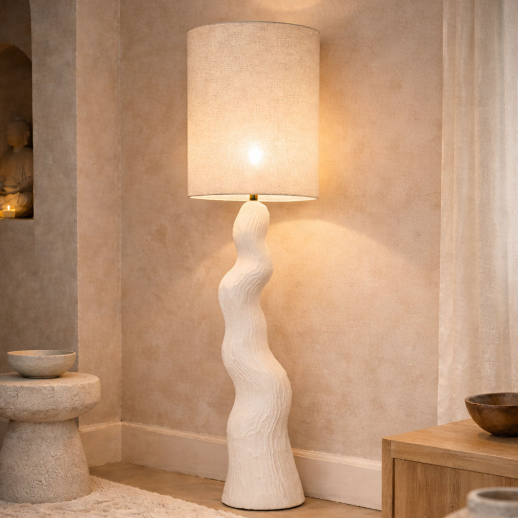 Stehlampe Bitola - Creme