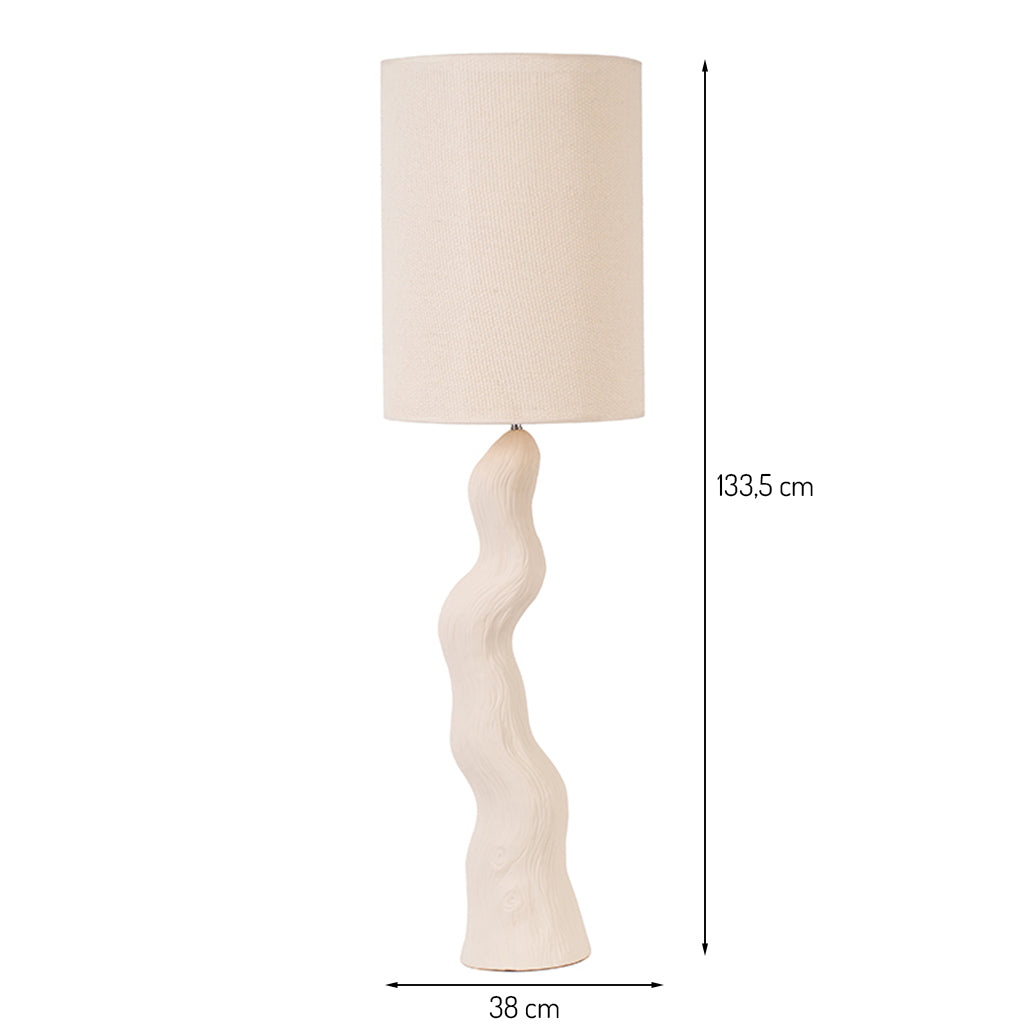 Stehlampe Bitola - Creme