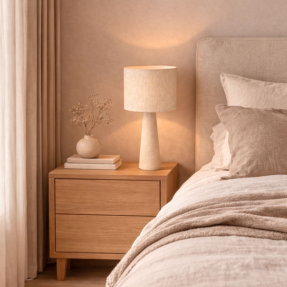 Tischlampe Sevilla - Beige