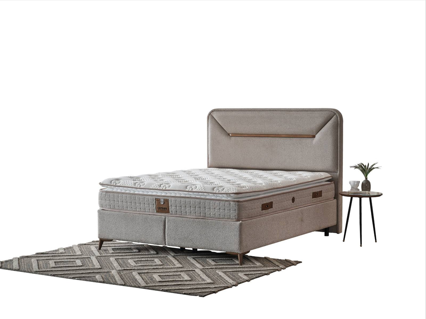 Boxspringbett Lissabon - Schlaf neu erleben - Beige