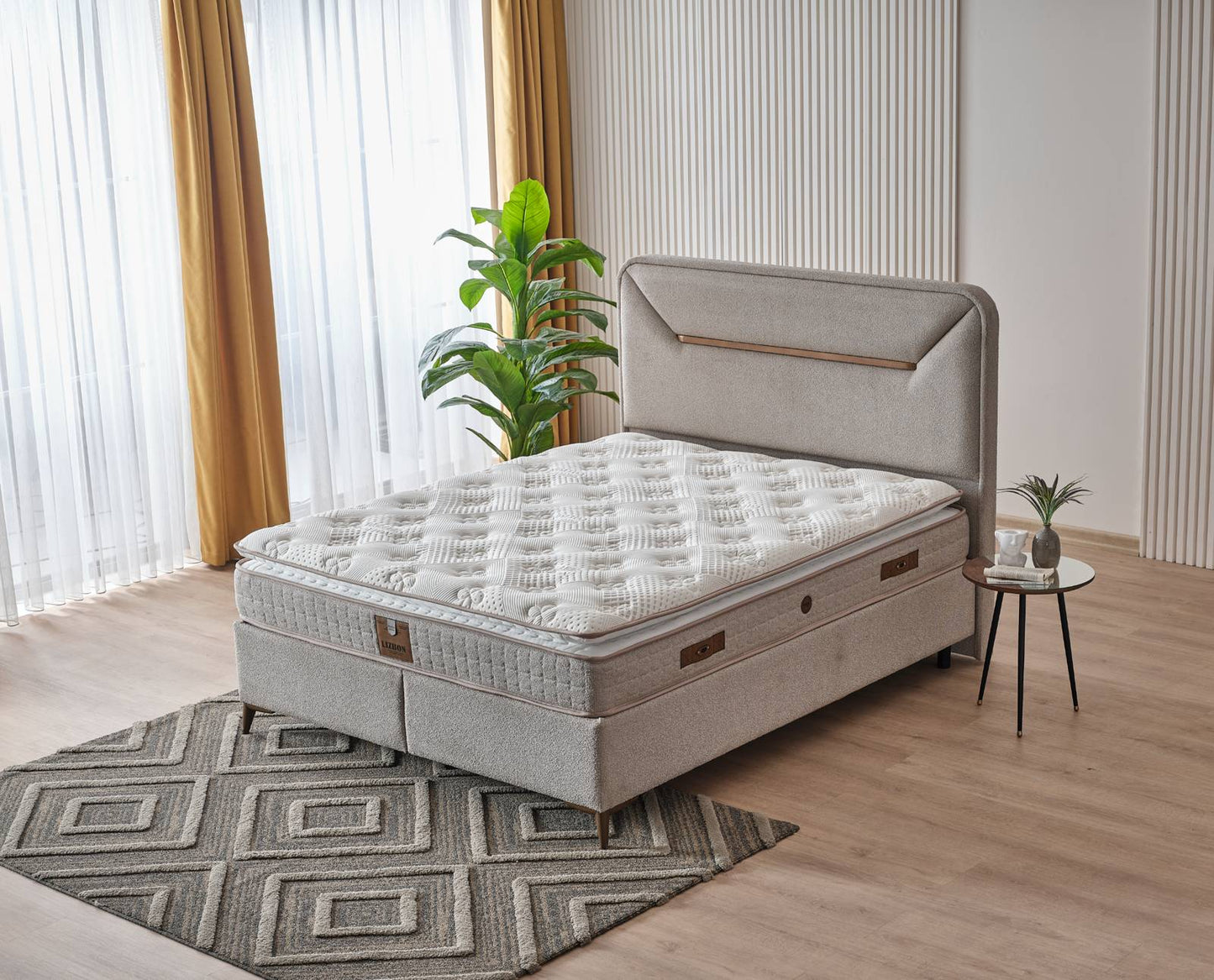 Boxspringbett Lissabon - Schlaf neu erleben - Beige