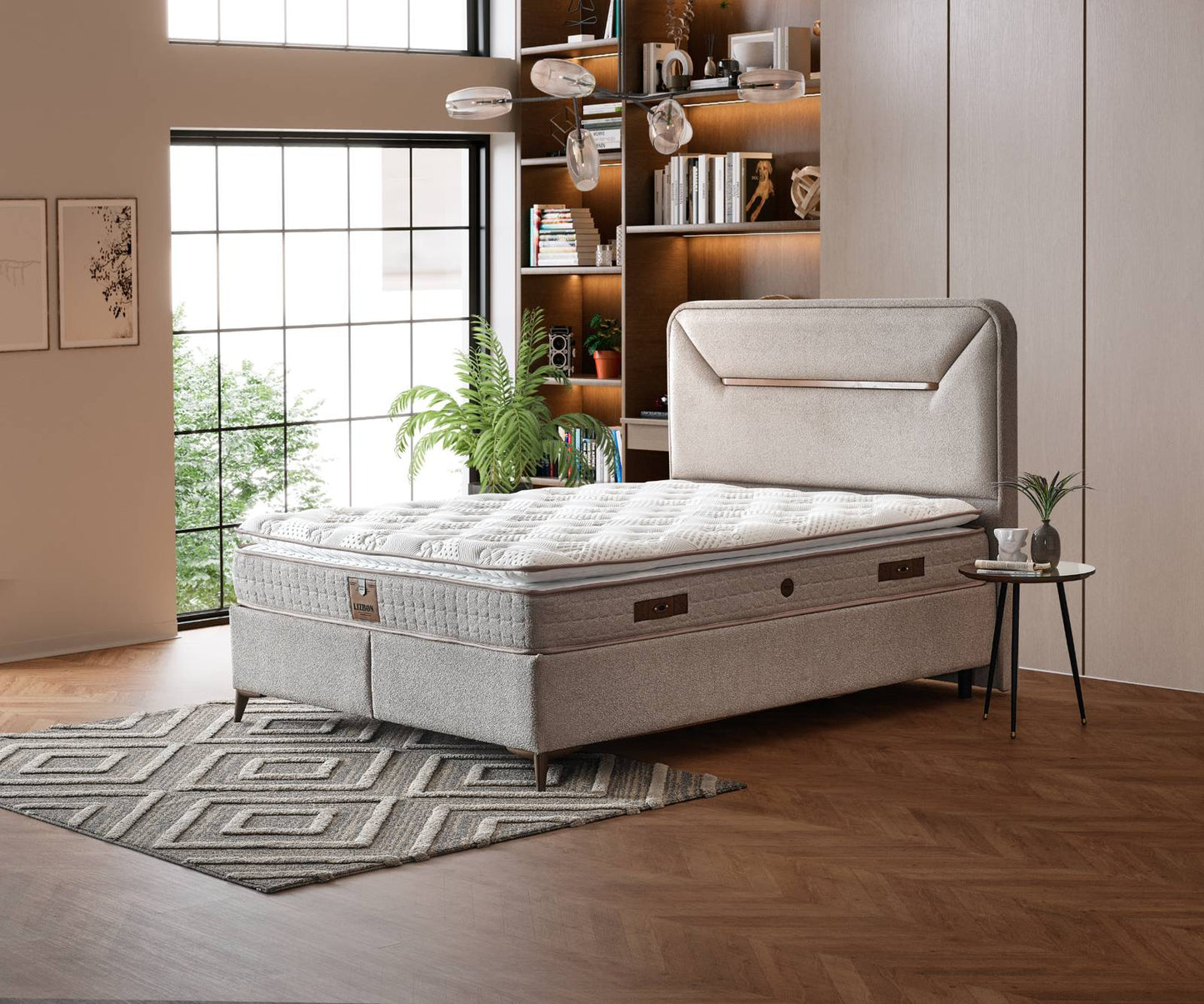 Boxspringbett Lissabon - Schlaf neu erleben - Beige