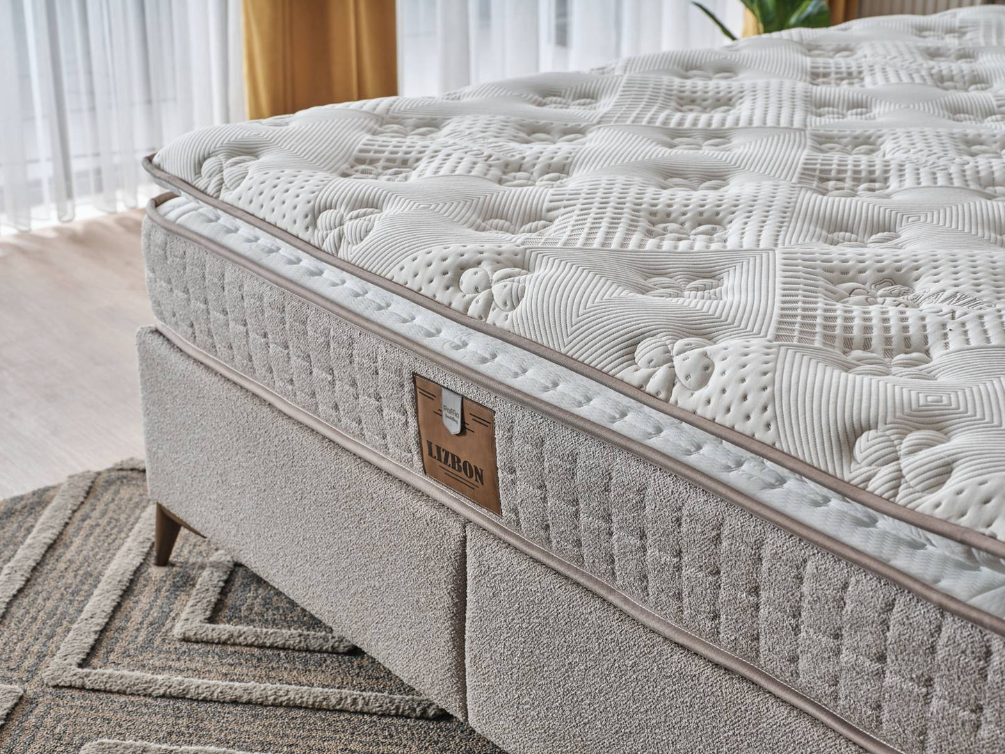 Boxspringbett Lissabon - Schlaf neu erleben - Beige