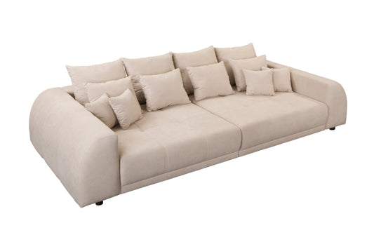 Big Sofa Vanessa – Großzügiger Komfort trifft auf zeitlose Eleganz - Sand