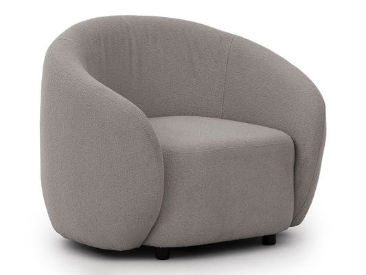 Bloom Bouclé Sessel - Grau