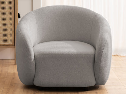 Bloom Bouclé Sessel - Grau