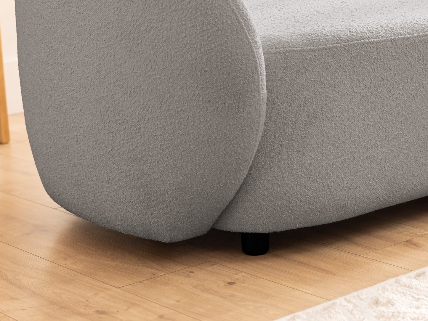 Bloom Bouclé Sessel - Grau