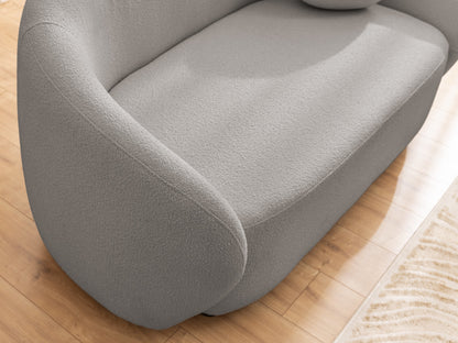 Bloom Bouclé Sessel - Grau