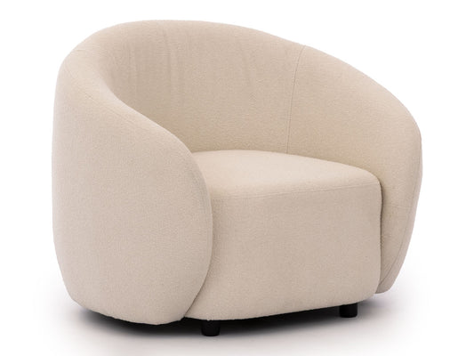 Bloom Bouclé Sessel - Creme