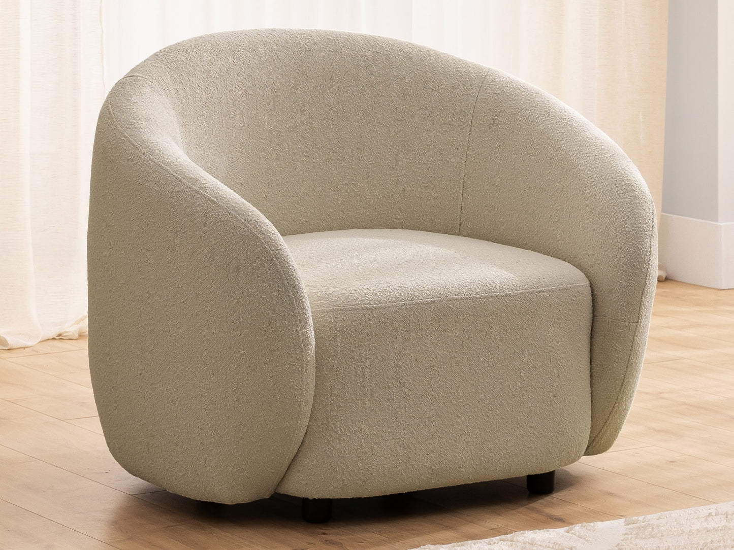 Bloom Bouclé Sessel - Braun