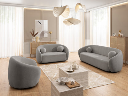 Bloom 2er Sofa - Modernes Bouclé-Sofa - Grau