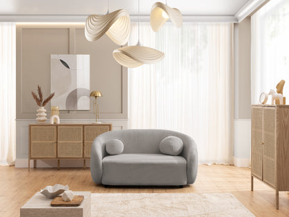 Bloom 2er Sofa - Modernes Bouclé-Sofa - Grau