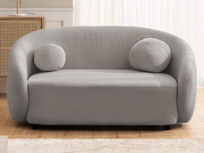 Bloom 2er Sofa - Modernes Bouclé-Sofa - Grau