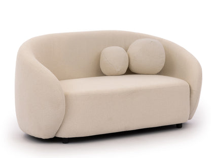 Bloom 2er Sofa - Modernes Bouclé-Sofa - Creme