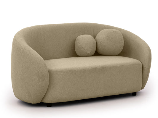 Bloom 2er Sofa - Modernes Bouclé-Sofa - Braun