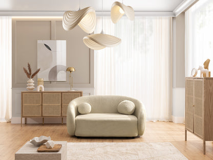 Bloom 2er Sofa - Modernes Bouclé-Sofa - Braun