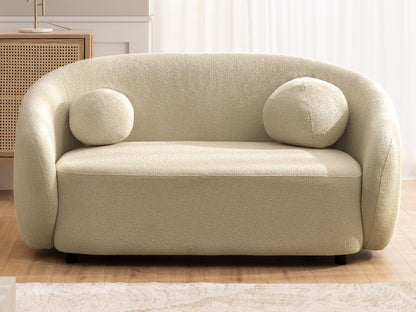 Bloom 2er Sofa - Modernes Bouclé-Sofa - Braun