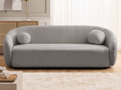 Bloom 3er Sofa - Modernes Bouclé-Sofa - Grau