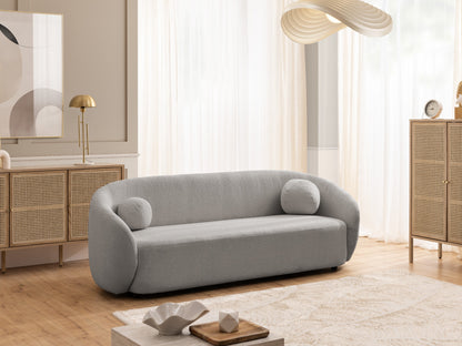 Bloom 3er Sofa - Modernes Bouclé-Sofa - Grau