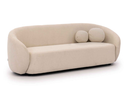 Bloom 3er Sofa - Modernes Bouclé-Sofa - Cream