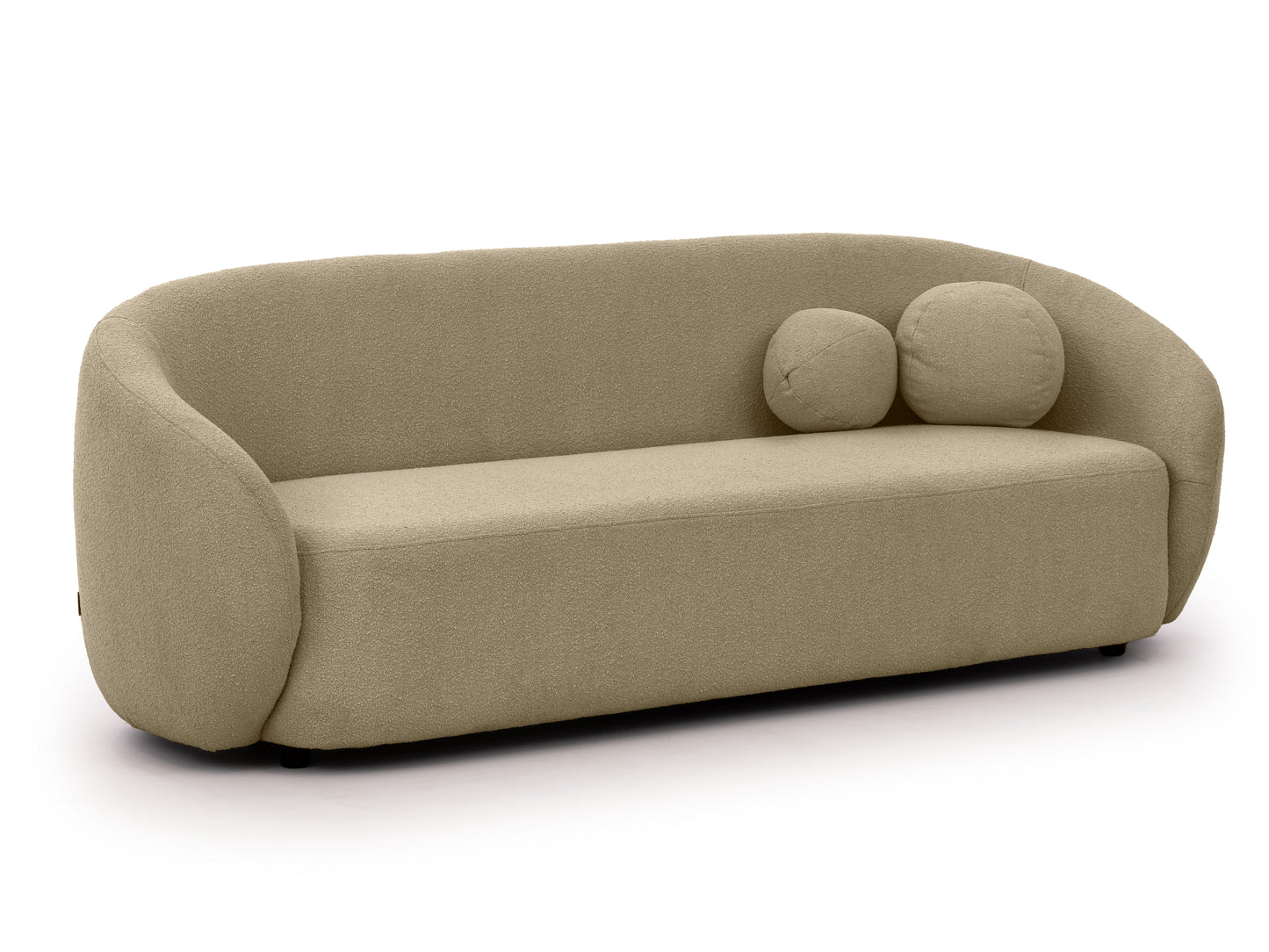 Bloom 3er Sofa - Modernes Bouclé-Sofa - Braun