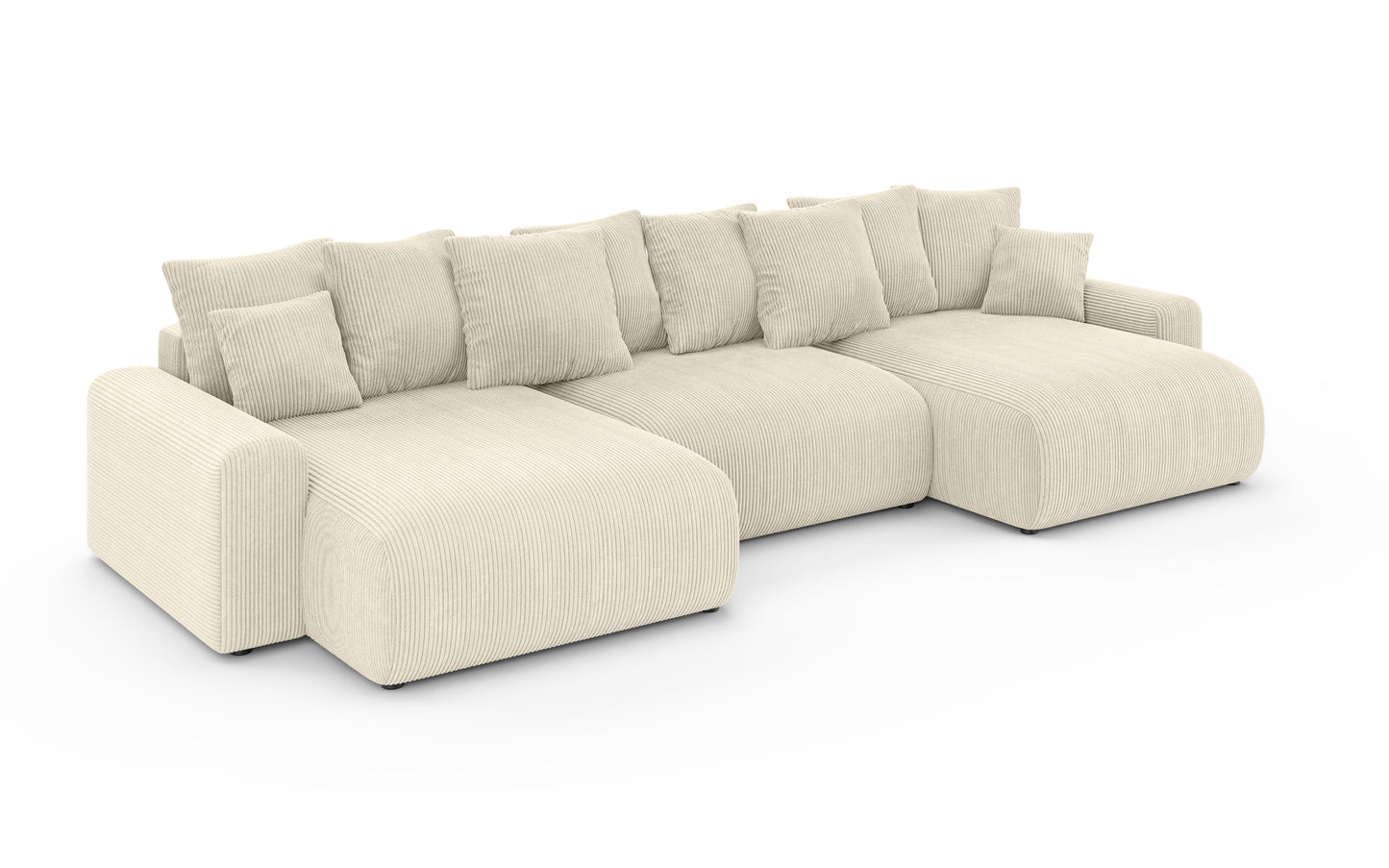 Sofa Luma U-Form - Raum für Entspannung, Stil für Ihr Zuhause - Beige