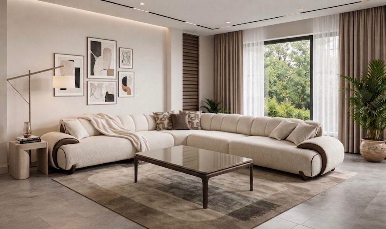 Ecksofa Siena - Beige