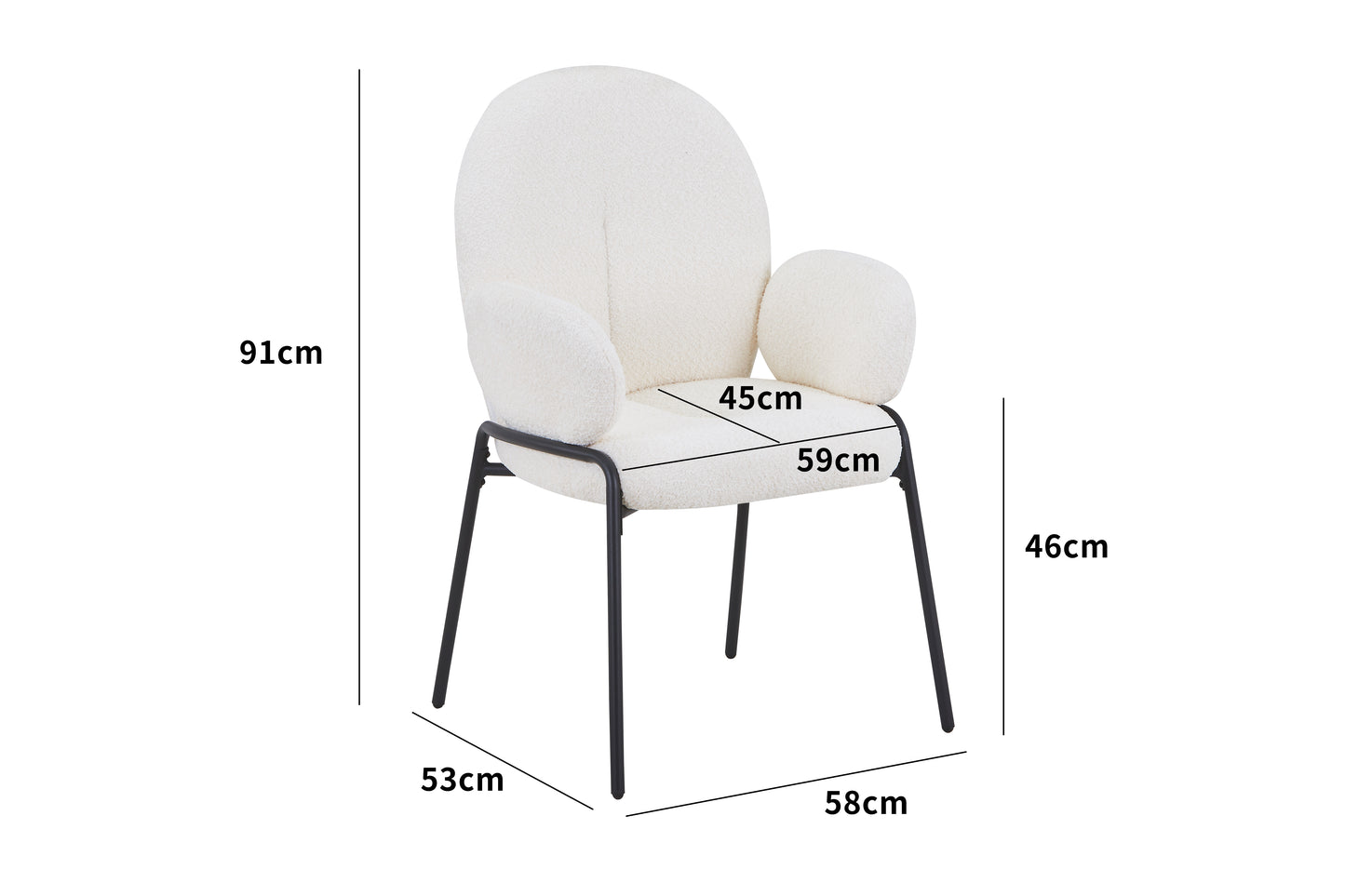 Stuhl LUNA - Beige