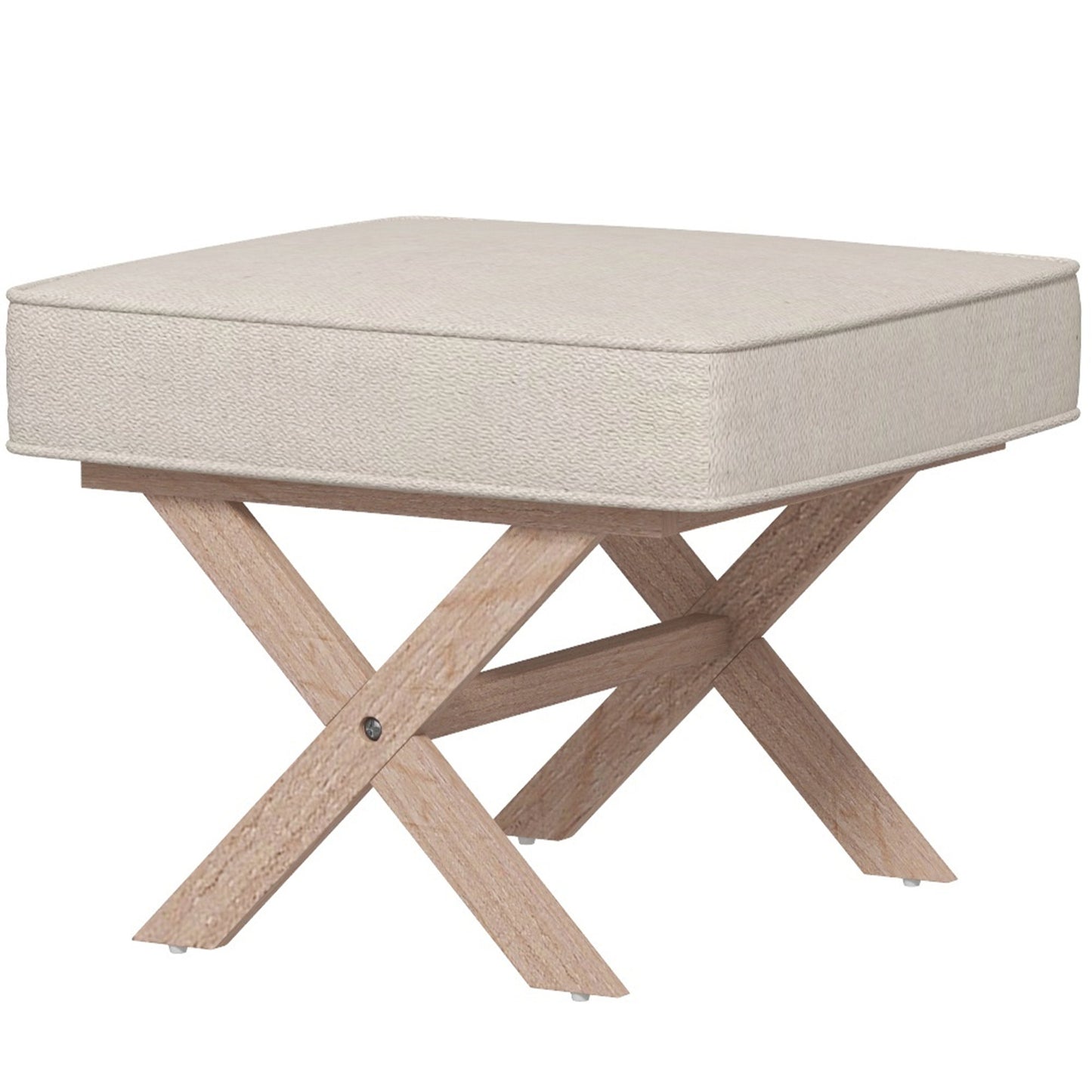 FlexiComfort Linen Hocker - Beige