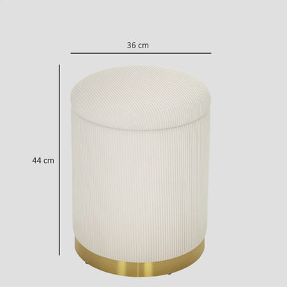 CordHalo Storage Ottoman - Cremeweiß