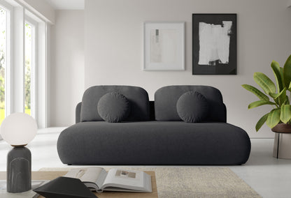 Sofa Tovo – Schlichtes Design, entspannter Komfort - Dunkelgrau