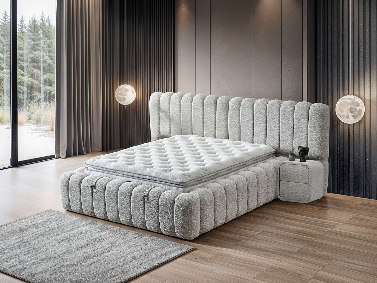 Boxspringbett Polo - Komfort, der dich umarmt - Creme-Beige