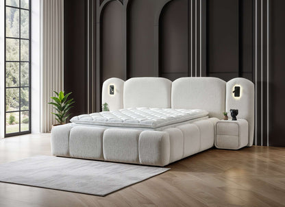 Boxspringbett Berlin - Design, das zur Ruhe kommt - Creme