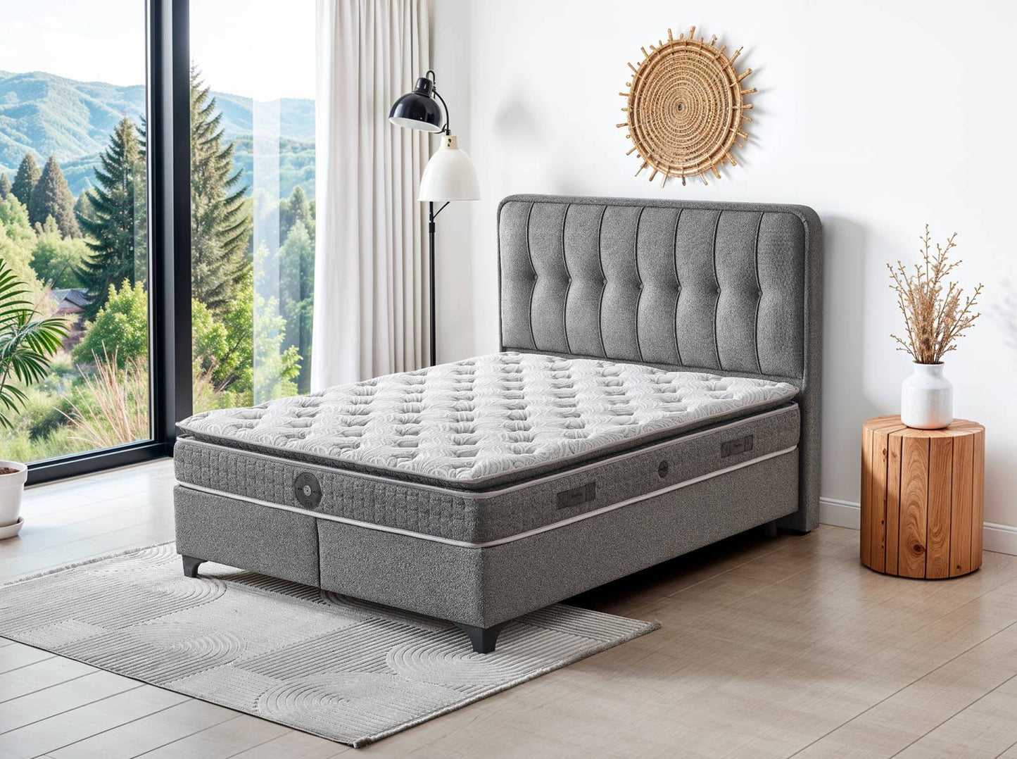 Boxspringbett Barcelona - Mehr Stil. Mehr Komfort. Mehr Barcelona - Grau