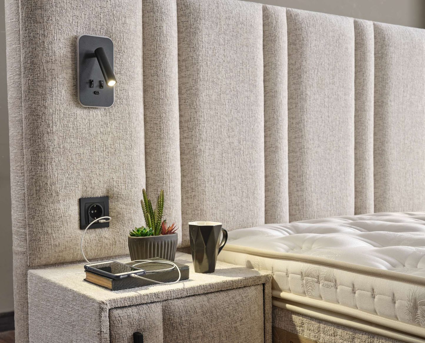 Boxspringbett Hugga - Geborgenheit neu definiert - Creme