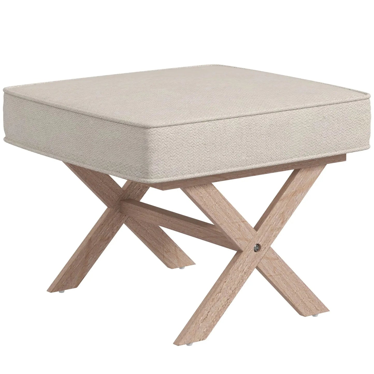 FlexiComfort Linen Hocker - Beige