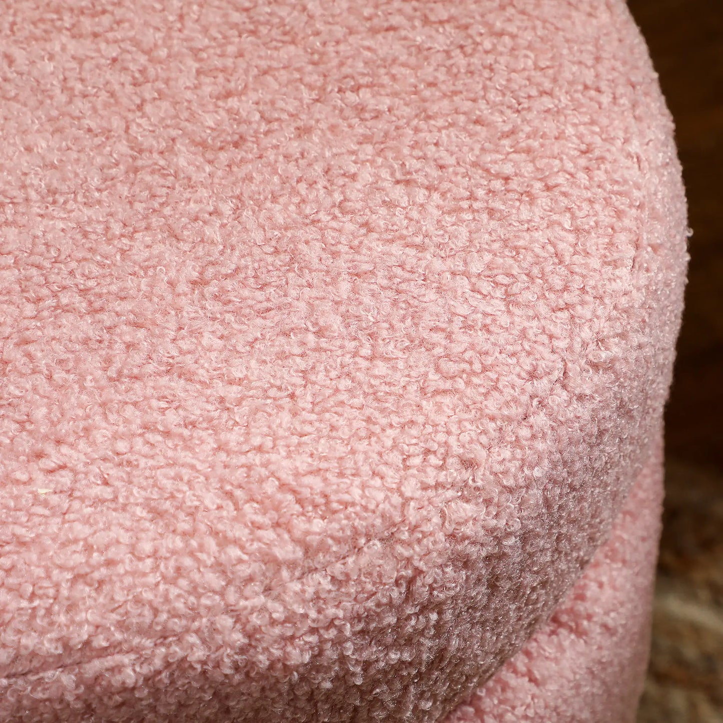 TeddySoft Round Ottoman - Rosa